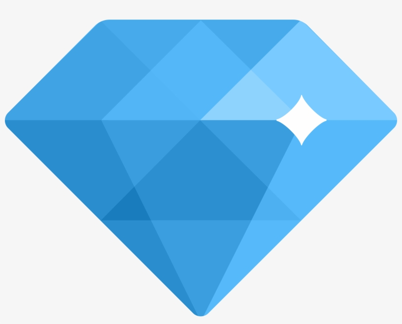 Flat Ui Logo Png Transparent - Emoticon De Diamante Png, transparent png