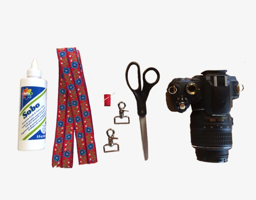 Measure Out The Desired Length Of Your Strap And Add - Digital Slr, transparent png