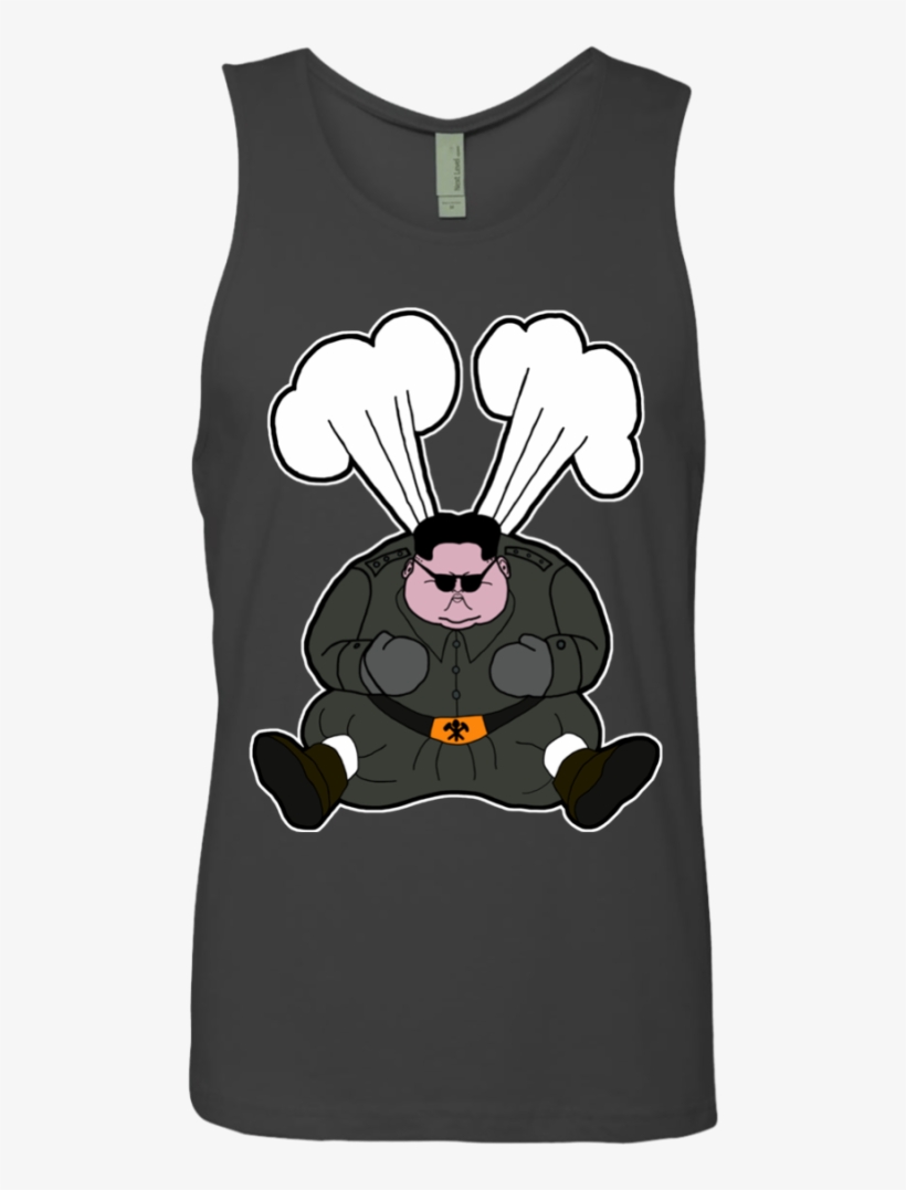 Men's Heavy Metal Graphic Tank Top Of An Angry Kim - Neckline, transparent png