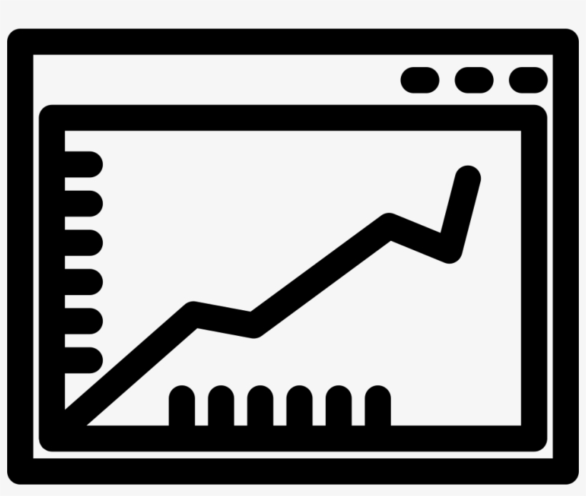 Ascendant Line Graphic On A Browser Window Inside A - Graphics, transparent png