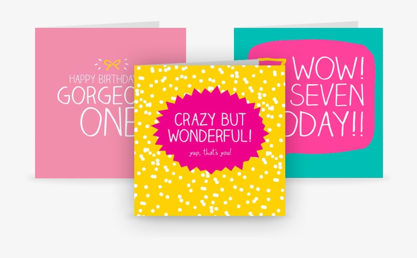 Huge Range Of Greetings Cards - Happy Jackson 7 Wow! Birthday Card, transparent png