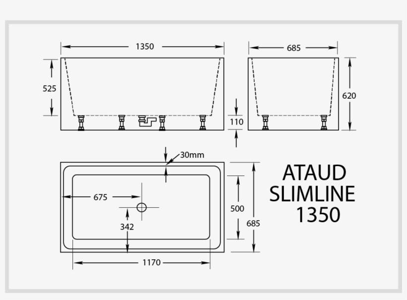 Ataud Slimline - Broadway Bathroomware, transparent png