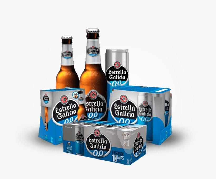 Formatos Estrella Galicia 0,0 - Cerveza Estrella Galicia 0,0 Lata 33cl, transparent png