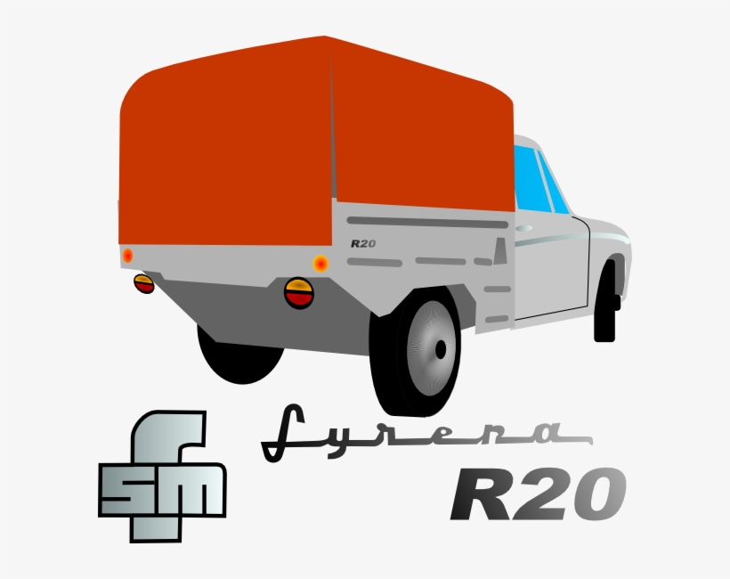 Free Vector Lorry Truck Clip Art - Truck Back Vector Png, transparent png