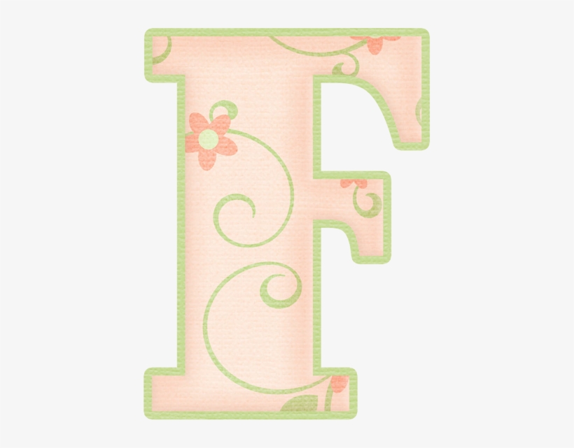 F May Flowers Alpha 2 - Alphabet, transparent png