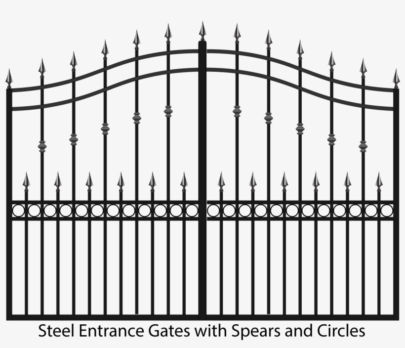 Steel Estate Gates With Spears - Brama Mrówka, transparent png