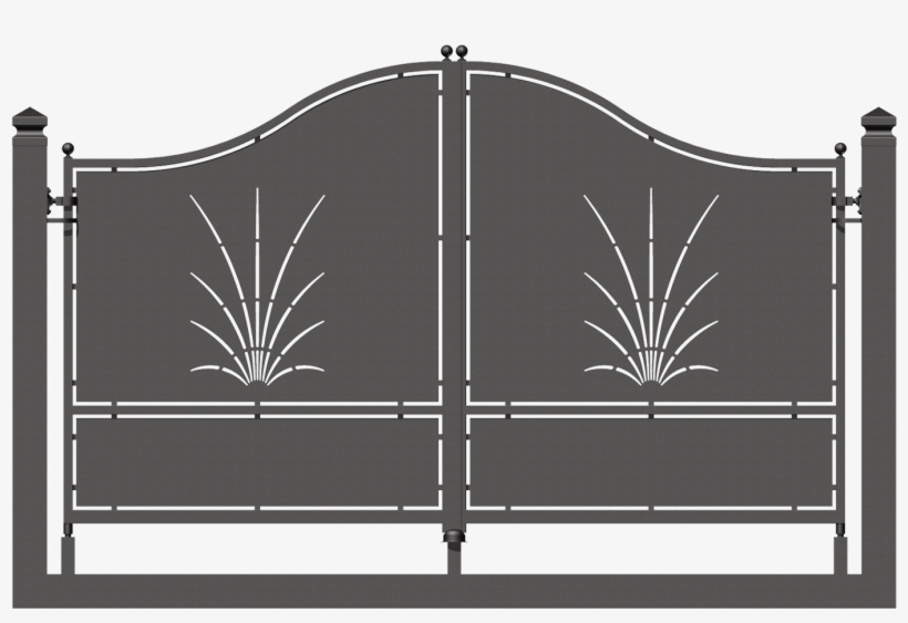 Swing Gate With Simple Monoblock Structure Sofia - Cancelli In Ferro Battuto, transparent png