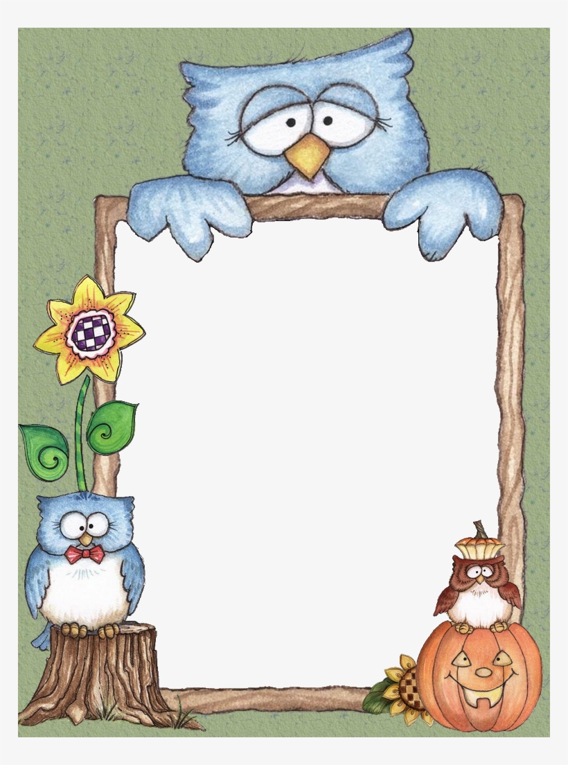 Pin Mária Pospíšilová On Frames Inspired Laurie Furnell - Marcos De Buhos Para Colorear, transparent png
