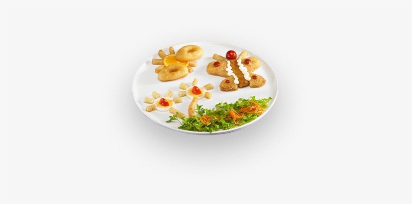 Un Plato Con Alimentos De Diferentes Colores Y Formas - Mariposa Al Vuelo, transparent png