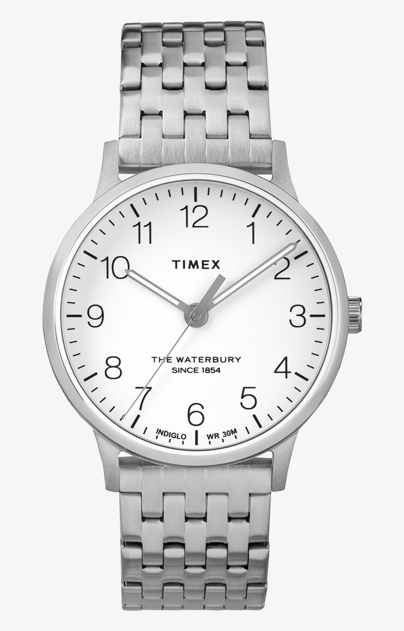 Waterbury Classic 36mm Stainless Steel Watch Stainless-steel/white - Tw2r72600, transparent png