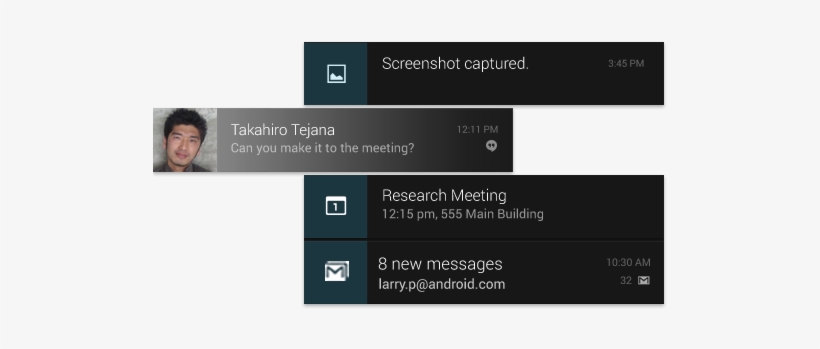 When Collapsed, Notifications Have A One Line Title - Mobile Phone ...