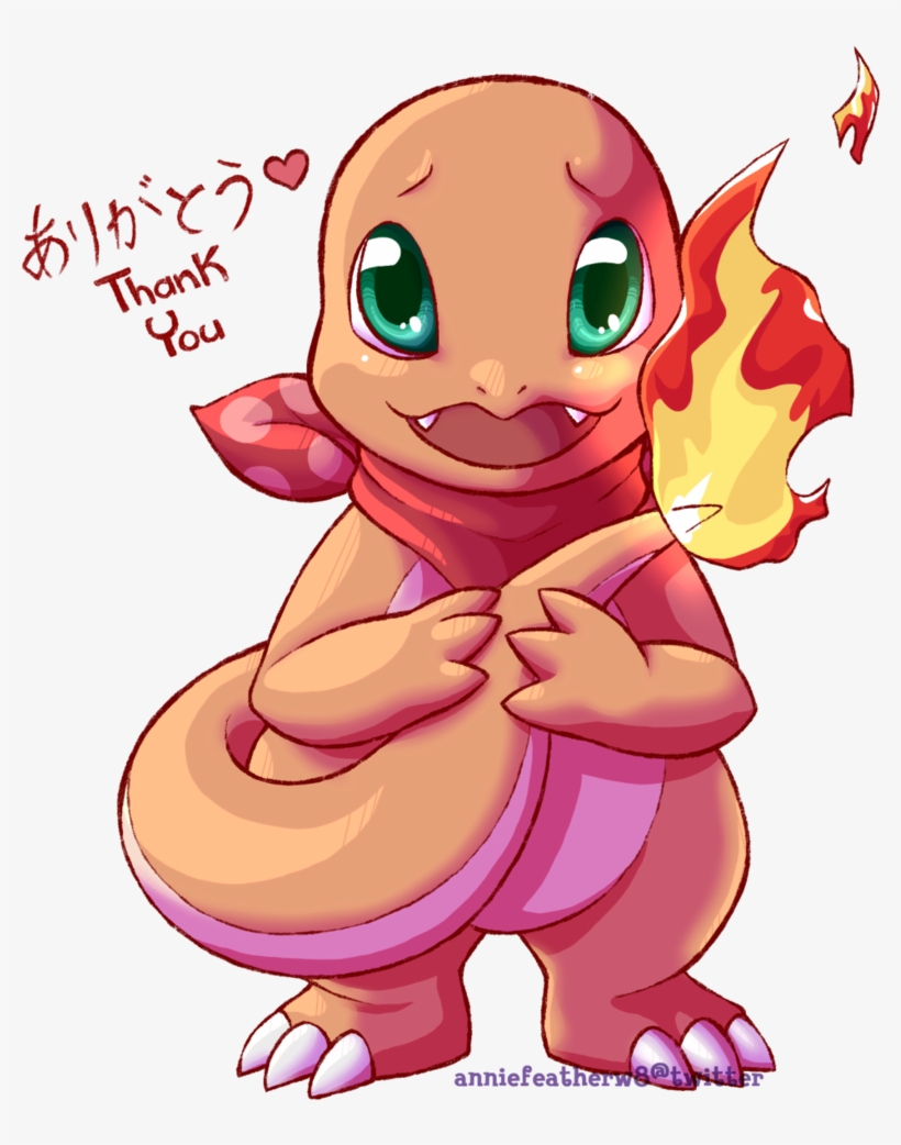 Pokemon Pictures Of Charmander New Thank You By Anniefeatherw8 - Pokemon Charmander, transparent png