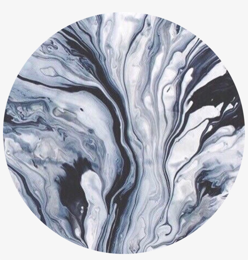 Marble Circle Background Circlebackground Blackandwhite - Notebook Journal : B&w: Pocket Notebook Journal, transparent png