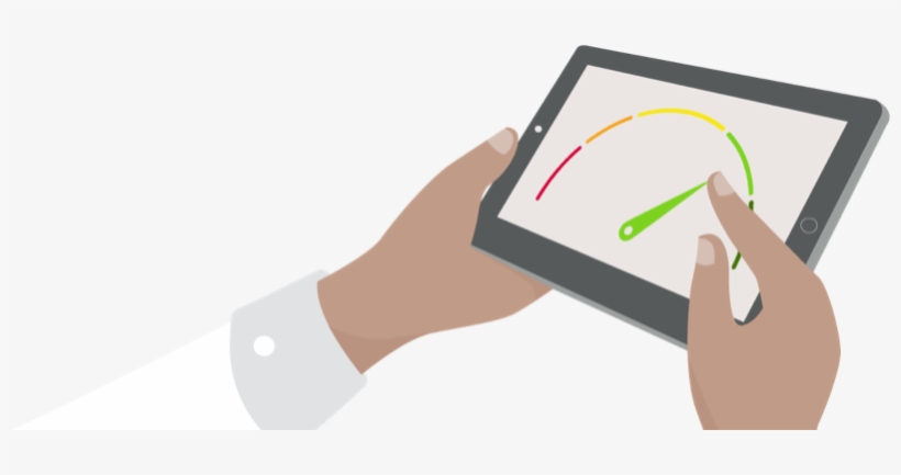 Cibc Client Checks Credit Score On Mobile Device - Phone Credit Score Png, transparent png