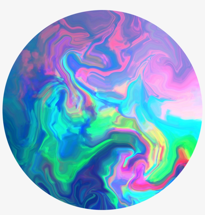 Swirl Marble Background Green Pink Holo Rainbow Iphone - Green, transparent png