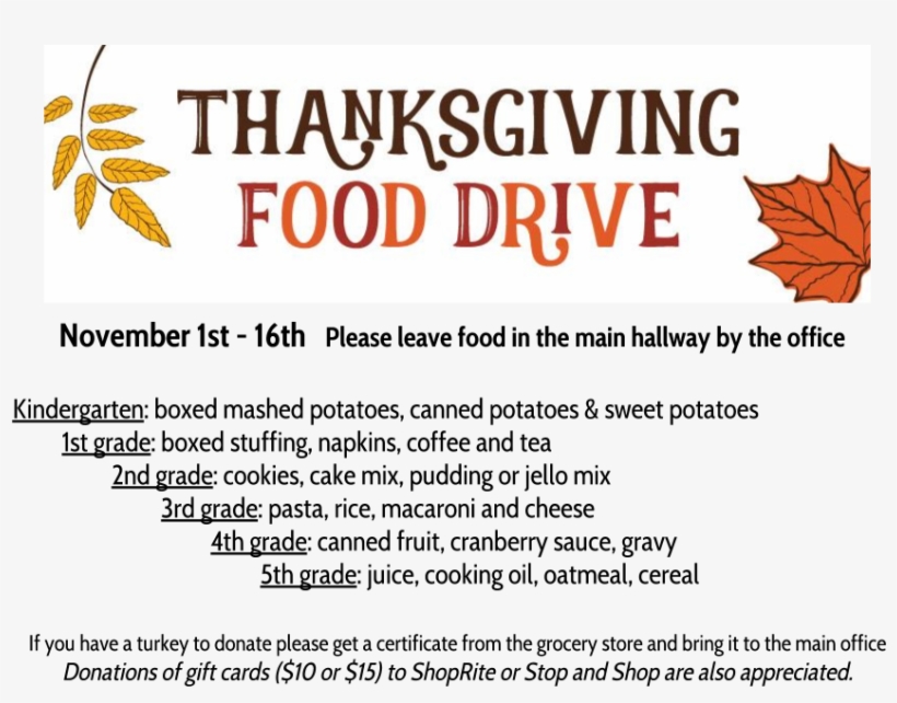 All Food Collected Will Benefit Pines Lake Families - Food Drive, transparent png
