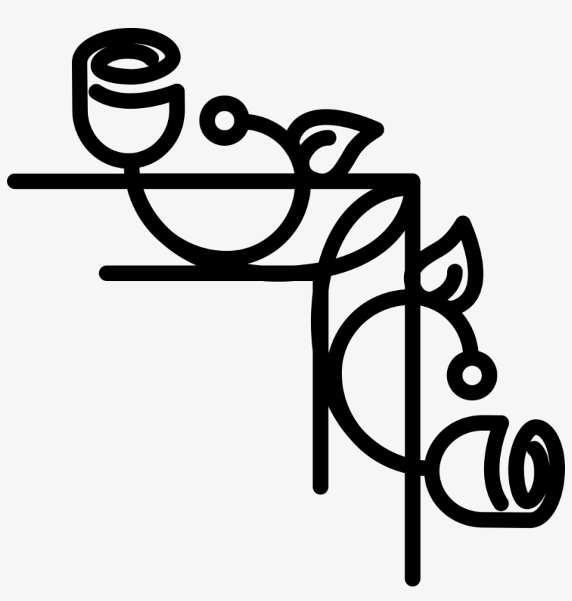 Floral Right Side Border With Vines Comments - Bordes De Pagina Png, transparent png