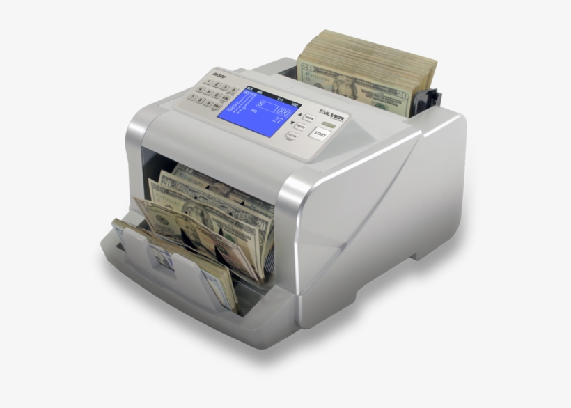Accubanker S6500 Mixed Bill Counter Front Rotated Right - Dot Matrix Printing, transparent png