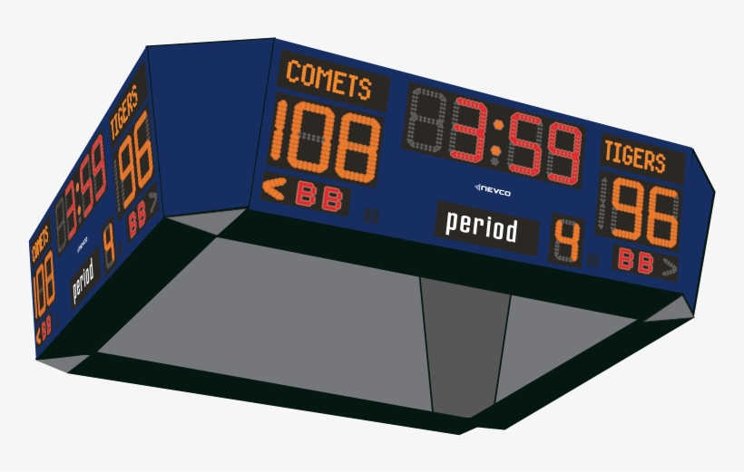 Model 2700 4-face - Scoreboard, transparent png
