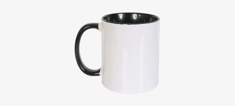 This Is A Plain White Printable Mug With The Black - Coffee Cup, transparent png