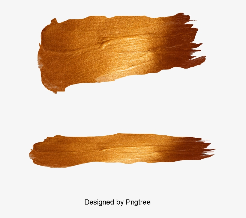 Gold Strokes, Golden, Brushwork, Metal Png And Psd - Gold, transparent png