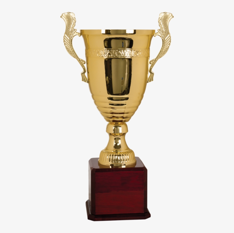 Gold Metal Cup On Piano Finish Base - Trophy Cup, transparent png