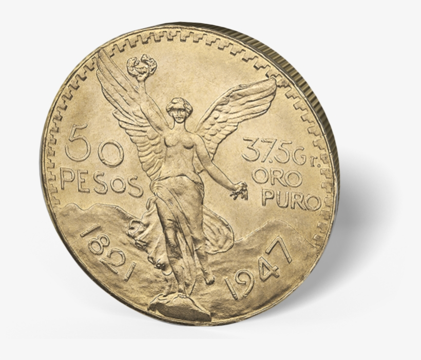 Picture Of Mexican Gold 50 Peso - Coin Queen Elizabeth Png, transparent png