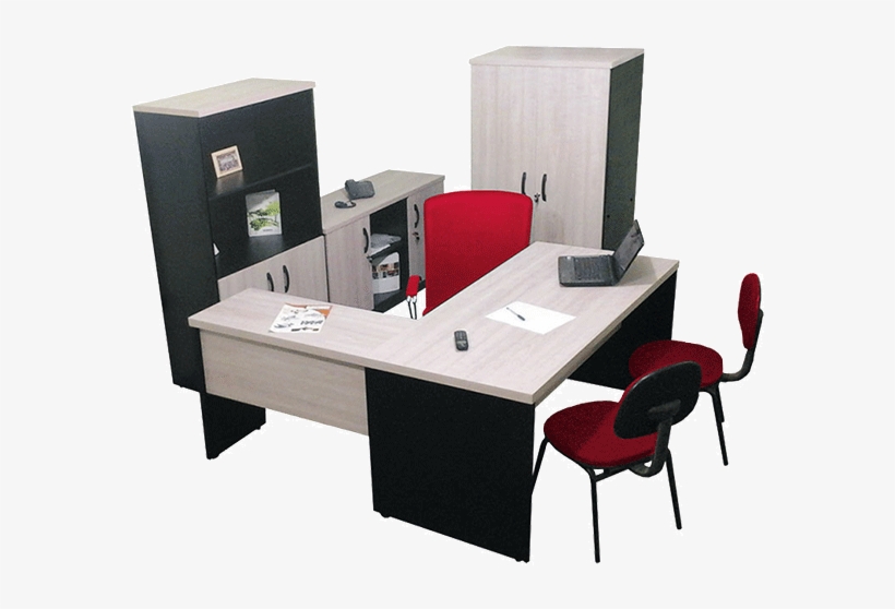 Móveis Para Escritório Em Madeira - Computer Desk, transparent png