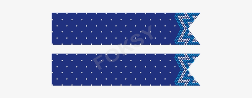 Wavy Lace Sapphire And Crystal Rhinestone Cheer Bows - Sapphire, transparent png