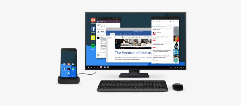 Remix Os Anuncia Su Versión Móvil Para Convertir Tu - Use Android Smartphone As Pc, transparent png