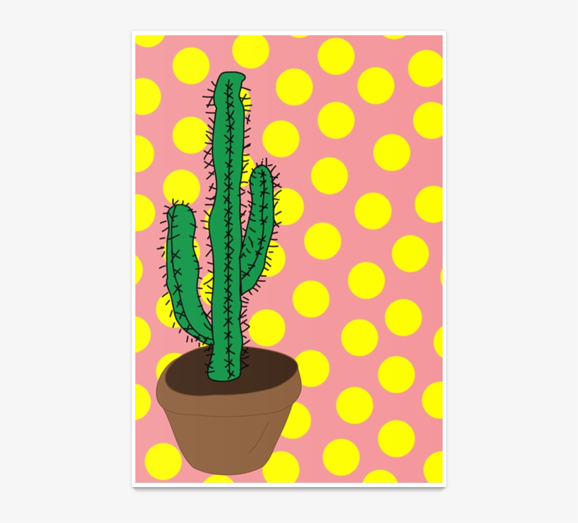 Poster Cactus De Martha Portella Caldas Maximianona - Hedgehog Cactus, transparent png