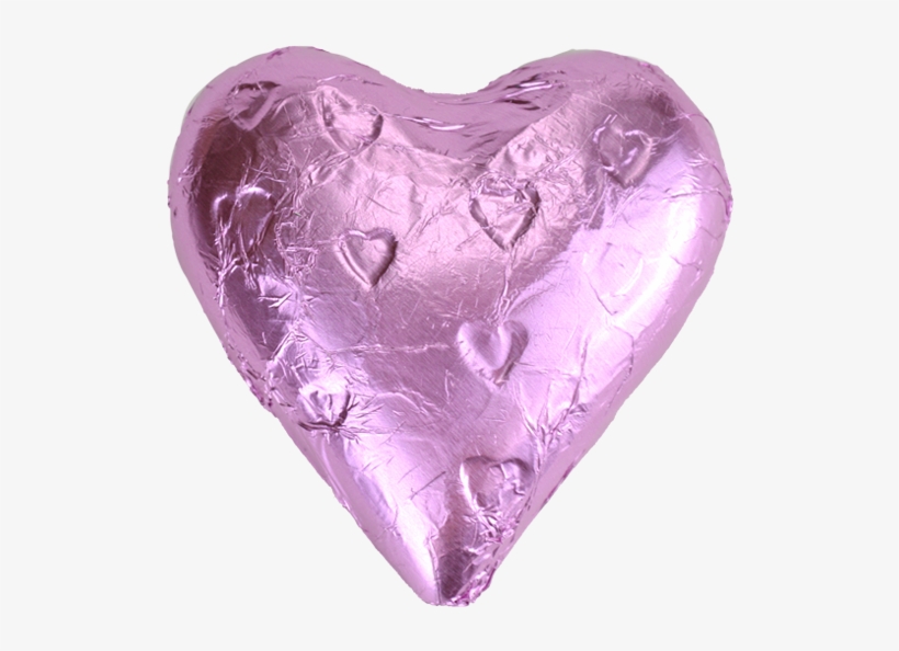 Light Pink Milk Chocolate Heart - Chocolate, transparent png