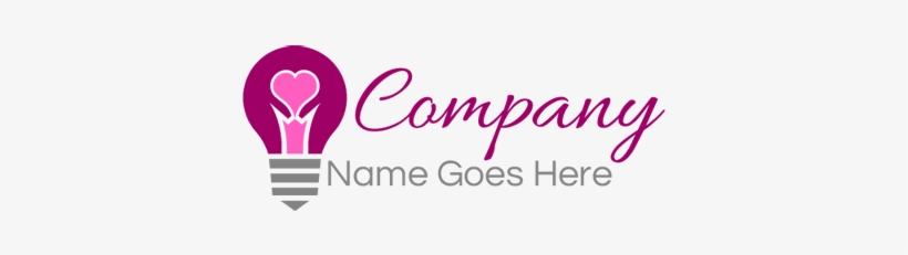 Heart In A Light Bulb Logo - Pregnant Woman Logo, transparent png