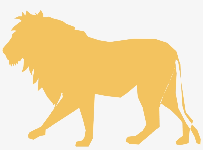 Lion Silhouette Clip Art - Free Vector Lion Silhouette, transparent png
