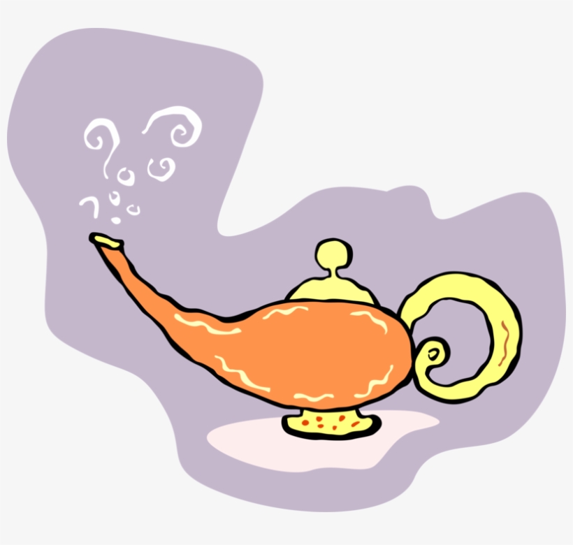 Vector Illustration Of Aladdin's Lamp To Conjure Up - Illustration, transparent png