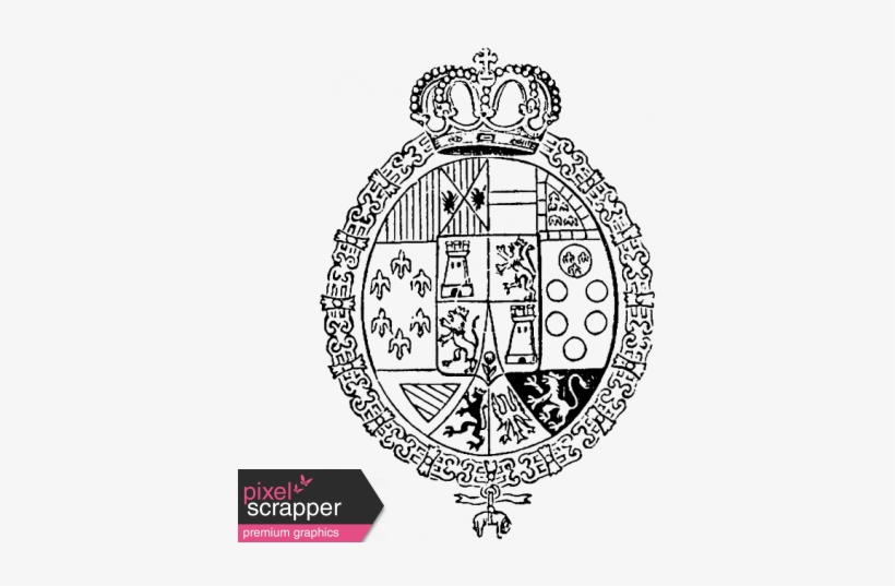Shield Stamp Template - Circle, transparent png