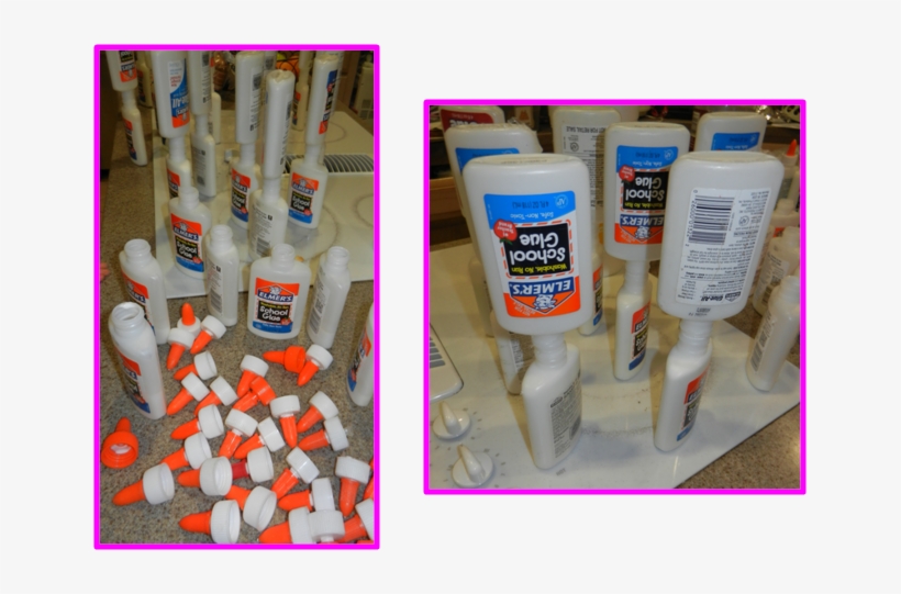 I Even Saved Some Of The Lids For My Acrylic Paints - Elmer's Washable No - Run School Glue, transparent png