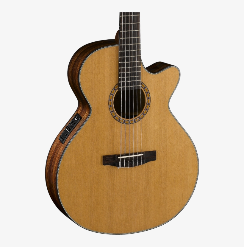 Cort Cec7 Nat Solid Top Slim Body Classical Guitar - Cort Cec7-nat Cutaway Electric Classical Guitar, transparent png