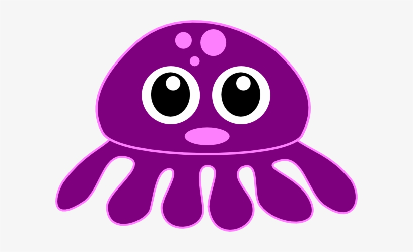 Purple Octopus Cartoon Png, transparent png