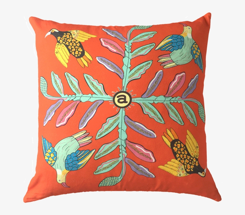 Cushion Png Transparent Image - Amara - Bird Crossing Cushion - 60x60cm, transparent png