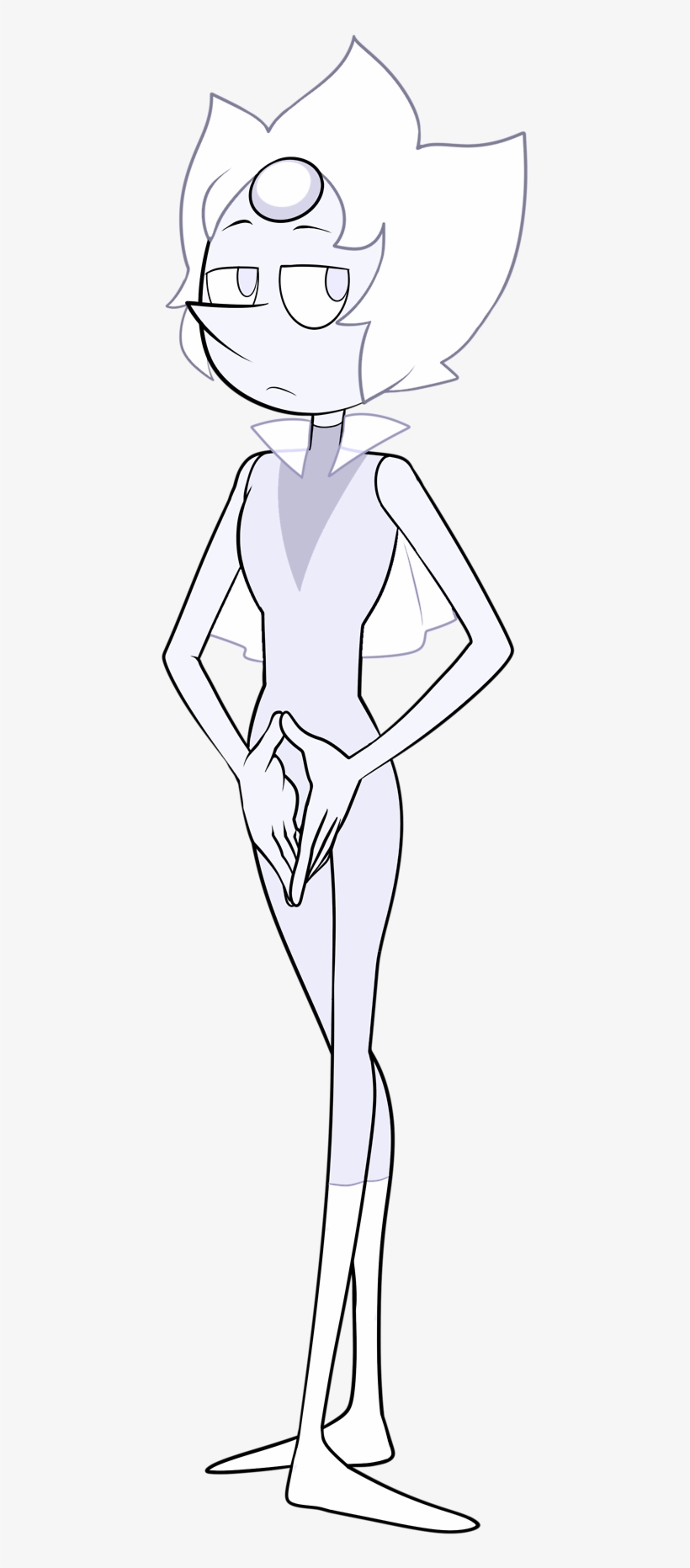 Whitepe - Steven Universe White Pearl Gem, transparent png