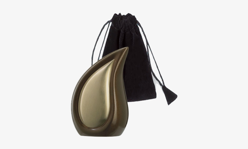 Bronze Tone Finish Teardrop Keepsake - Urn, transparent png