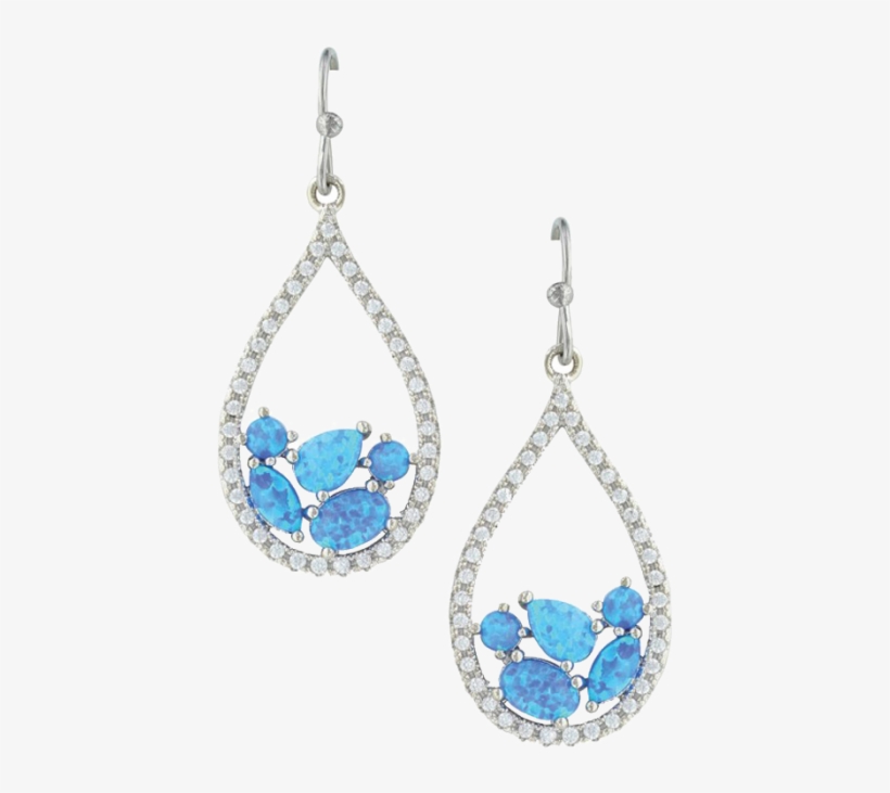 Montana Silversmiths Tumbled Stones Teardrop Earrings, transparent png