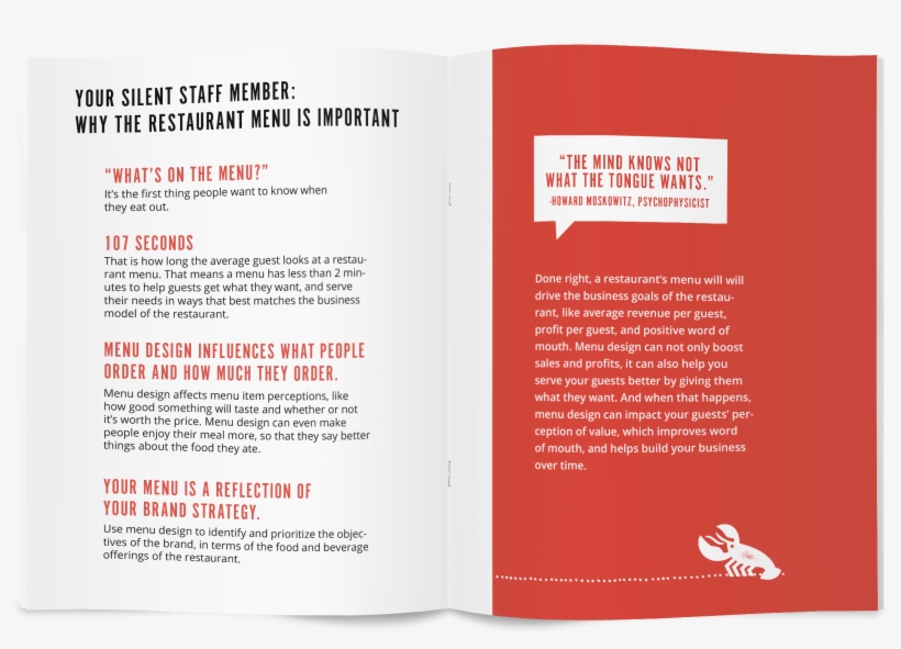 See Examples Of Real Restaurant Menus - Brochure, transparent png