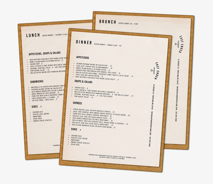 Menus - Bar Of Chocolate Portland Menu, transparent png