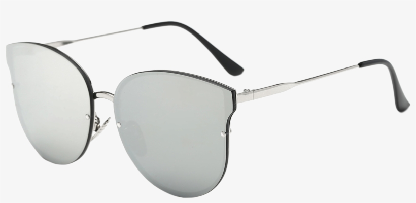 Contra Los Rayos Uv Mariposa Metálicas Espejadas Gafas - Oculos De Sol Borboleta, transparent png