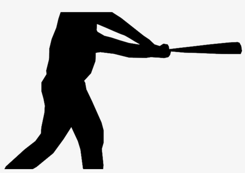 Baseball Bat Hit Free Vector Graphic On Pixabay - Clip Art Baseball Player, transparent png