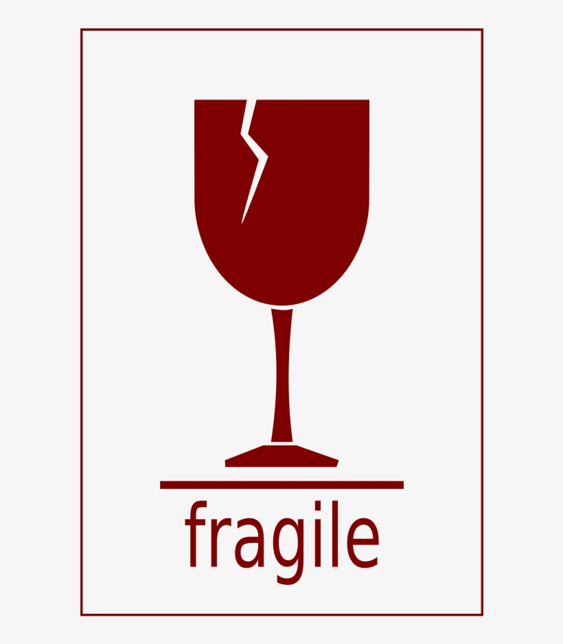 Danger Label Clipart, Vector Clip Art Online, Royalty - Fragile Cartoon, transparent png