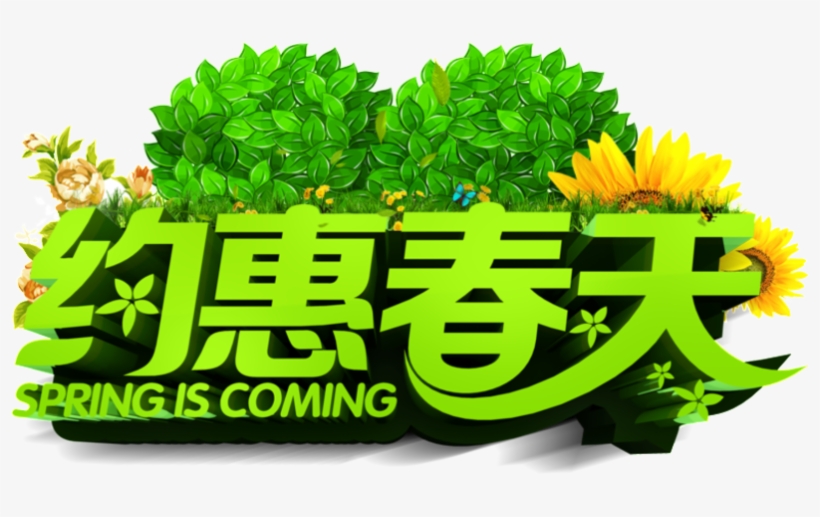 Hui Yi De La Fuente De Png De Promoción De Primavera - Poster, transparent png