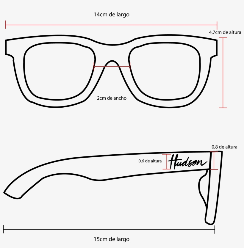 Medidas Gafas Polarizadas - Sunglasses, transparent png